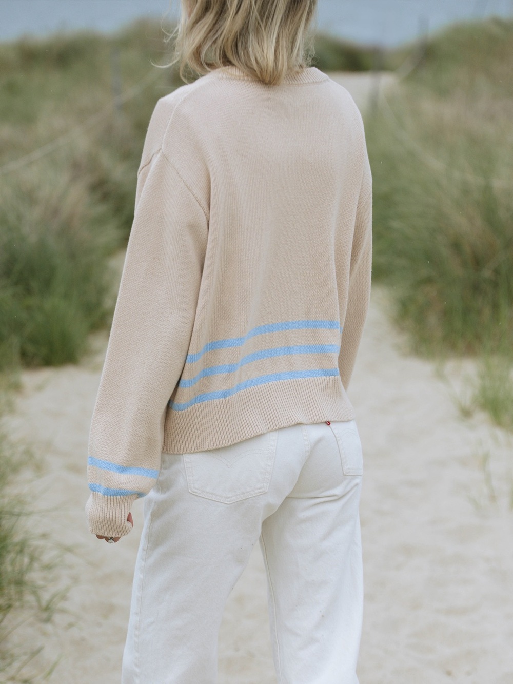 Few Moda x Maddie Prior-Hull Shoreline Cotton Stripe Sweater - Picture 4 of 14